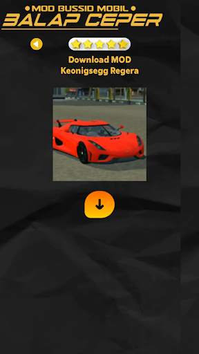 Mod Bussid Mobil Balap Ceper screenshot 4