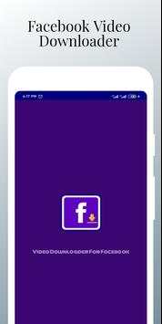Video Downloader For Facebook (HD & SD) screenshot 1