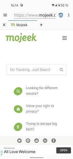 Privacy Browser - Ad Supported скриншот 1