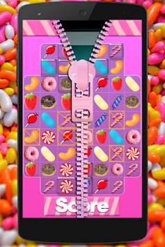 Lovely Candy Zip Screen Lock screenshot 4