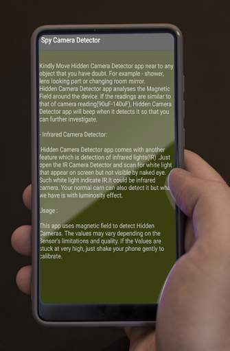 Hidden IR camera Detector - Finder Devices screenshot 3