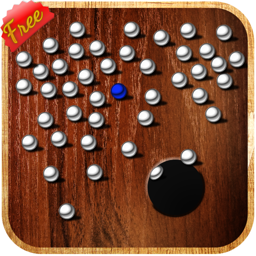 Moving Balls into hole icon