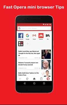 Fast Opera mini browser Tips screenshot 3