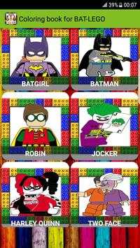 Coloring book for BAT-LEGO screenshot 2