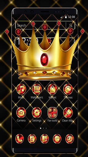 Luxury Golden King Crown Theme screenshot 1