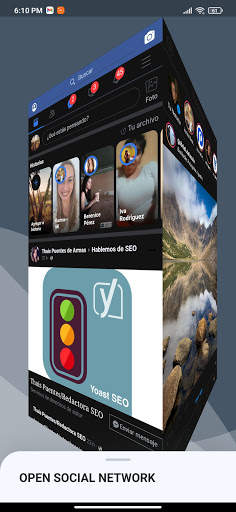 Social Networks 3D Media Cube screenshot 3