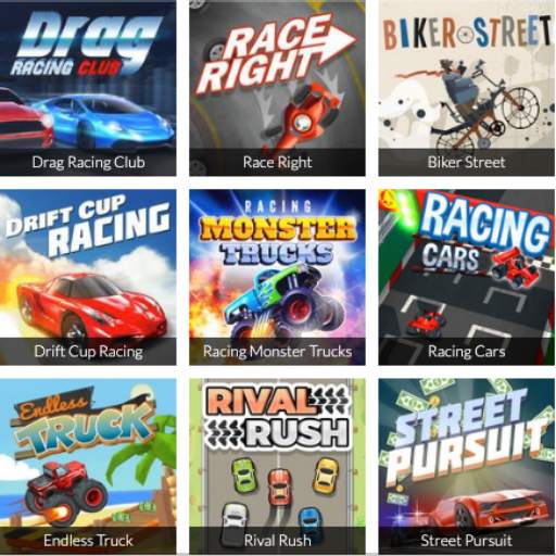 Collection Games Racing for Boys - Gamebox Racing 2.0