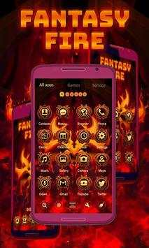 Fantasy Fire V Launcher Theme screenshot 4