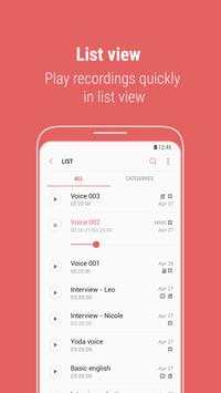 Samsung Voice Recorder скриншот 2