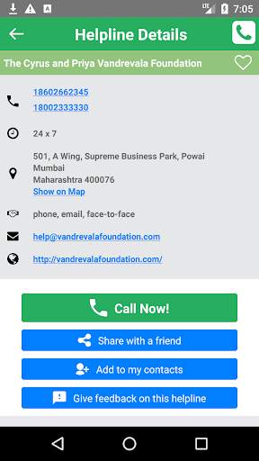 Emotional Support Helpline Directory screenshot 3