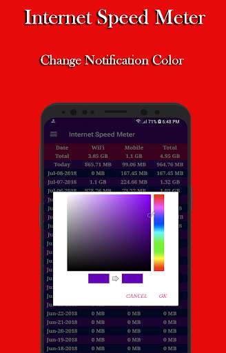 Internet Speed Meter ( Data Traffic Monitoring ) скриншот 3
