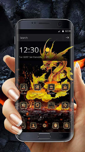 Fire Dragon Theme screenshot 1