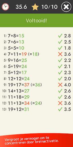 Mentale berekening (Wiskunde) screenshot 6