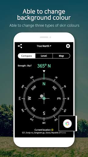 Compass 9: Smart Compass (Level / real-time map) 4 تصوير الشاشة