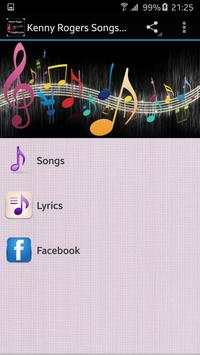 Kenny Rogers Songs&Lyrics स्क्रीनशॉट 1