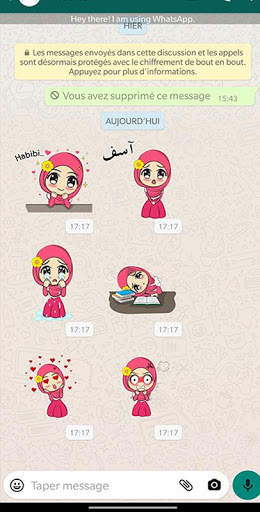 Stickers Hijab Muslim WASticker for WhatsApp screenshot 8