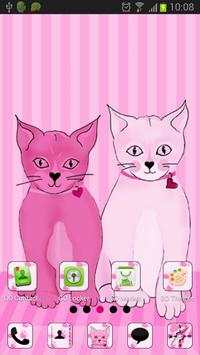 Pink Kitties for GO Launcher screenshot 3