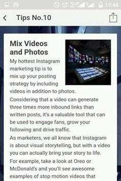 Guide and Trick  For Instagram Marketing screenshot 4