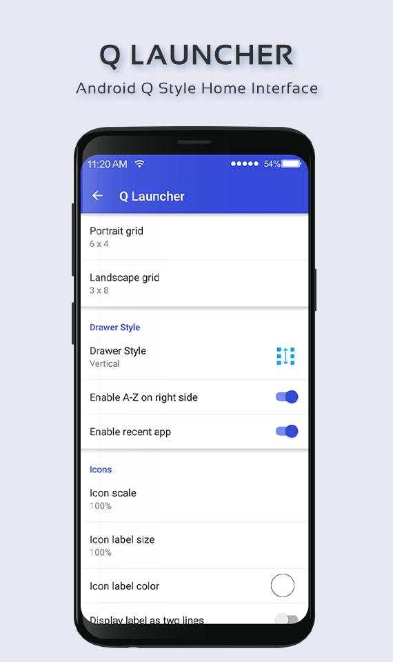 Q Launcher for Android - Android Q 10 style screenshot 6
