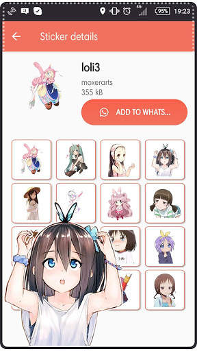Loli Kawaii Sticker WA screenshot 4