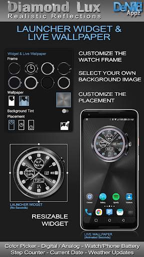 Diamond Lux HD Watch Face Widget & Live Wallpaper screenshot 3