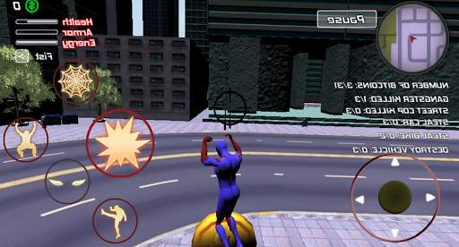 Angry Rope Hero Iron Gangstar City Street Vice screenshot 3
