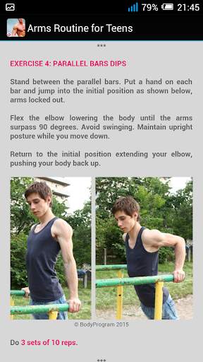 Arms Routine for Teens screenshot 3