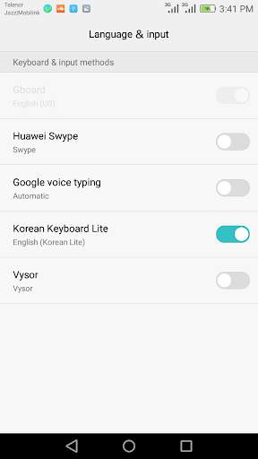Korean Keyboard Lite screenshot 2