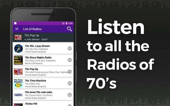 70s Music Radio screenshot 1
