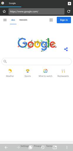 Berry Browser screenshot 1