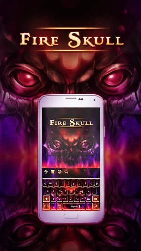 Fire Skull Keyboard screenshot 1