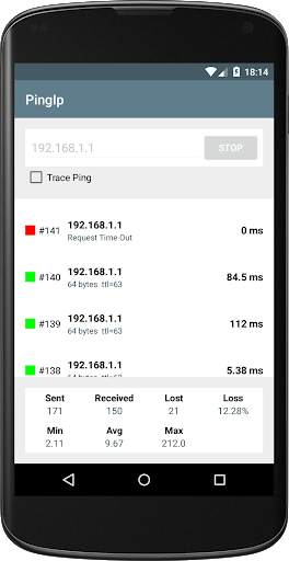 Ping screenshot 2