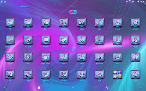 Neon Go Launcher theme screenshot 10