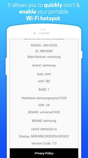 Wifi Hotspot Tethering :Free Mobile Portable Wi-Fi screenshot 5