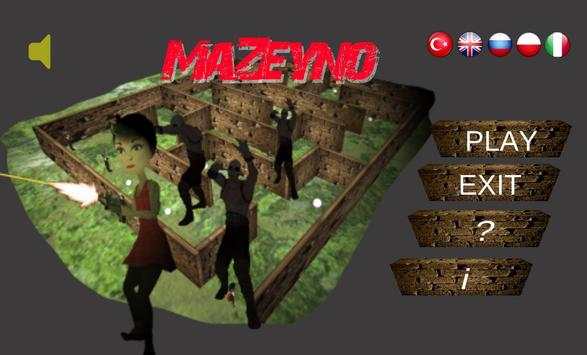 MaZeyno: Zombie Maze Hunter screenshot 1