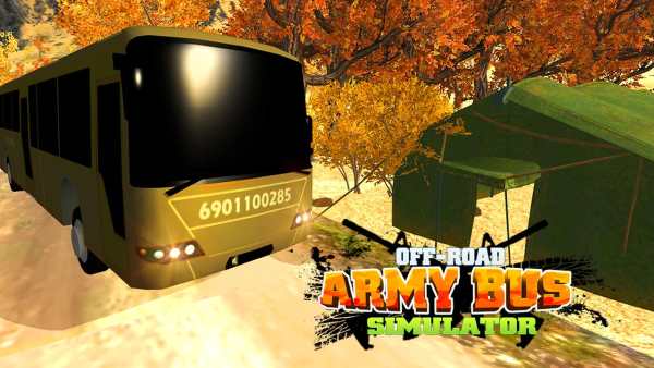 Off-Road Army Bus Simulator 3D screenshot 1