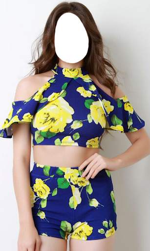 Women Crop Tops Photo Suit screenshot 7