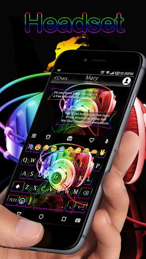Rapper Neon Emoji Keyboard screenshot 7