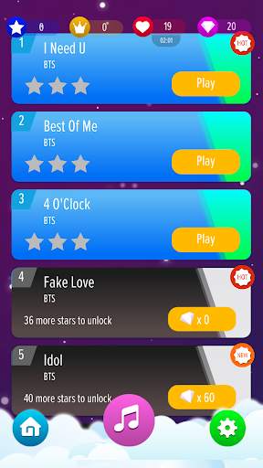 BTS Magic Piano Tiles 2020 screenshot 3
