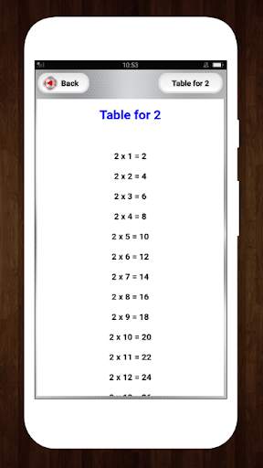 Multiplication Math Tables скриншот 3