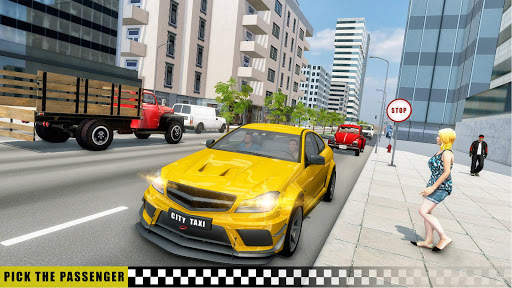 Crazy Car Driving Taxi Games screenshot 1