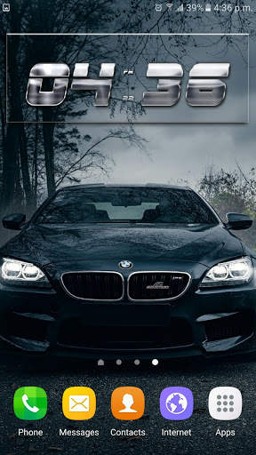 Cars Clock Wallpaper HD screenshot 1