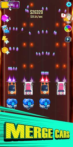 Merge Car:Idle Shooting स्क्रीनशॉट 1