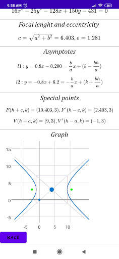 Analytic Geometry - Conics скриншот 7