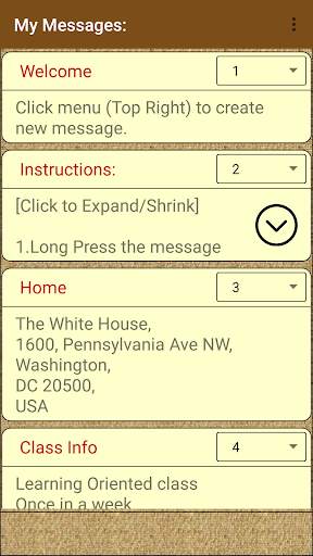 Text Message Organiser screenshot 1