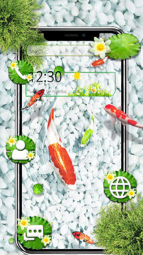 Lucky Koi Fish Theme screenshot 1