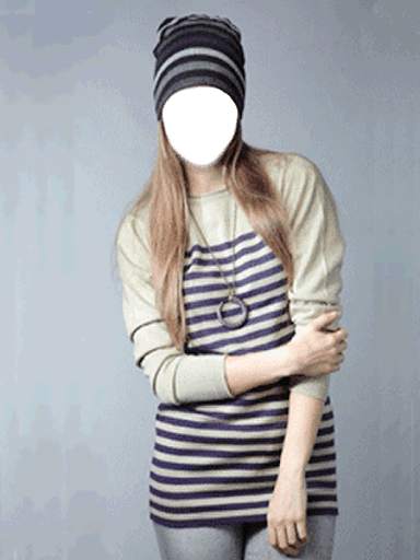 Women Winter Cap Photo Frames screenshot 5