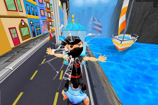 Subway Ninja run gratis- Flippy jump rush screenshot 4