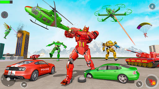 Police Tank Robot Transform 3d screenshot 3