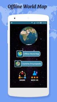 Offline World Map - World Atlas screenshot 1